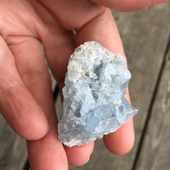 Celestite Crystal Cluster - Picture 10 of 12